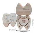 thumbnail image 3 of Harpily Wooden Deciduous Box Fetal Hair Umbilical Cord Tooth Collectible Box Baby Souvenirs Box, 3 of 4
