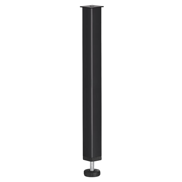 Uxcell 2 Pack Adjustable Height Bed Frame Support Legs, Bed Frame Center Support Leg Bed Legs Replacement Frame Slat Feet Risers(180mm-200mm/7.1"-7.9") for Furniture Cabinet, Black