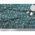 thumbnail image 2 of Soimoi Poly Georgette Fabric Leaves & Floral Artistic Print Sewing Fabric Yard 42 Inch Wide, 2 of 4