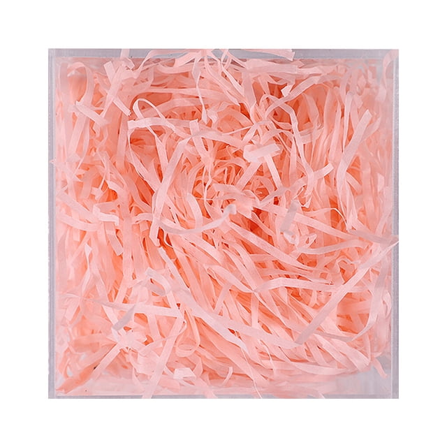 1 Pack Lafite Paper Raffia Confetti Filler Colorful Shredded Box Packaging Decoration Practical Wedding Party Easter New Year Shrimp pink