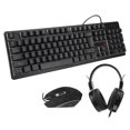 thumbnail image 1 of Clavier, clavier et Souris, 3Pcs Rétroéclairage Confortable pour Ordinateur Portable Noir, 1 of 8