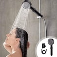 thumbnail image 1 of High-Pressure Handheld Showerhead with 8 Spray Modes for Hard Water - Easy One-Hand Operation for Elderly and Children - Universal Fit for Home Gym or Bath, 1 of 9