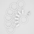 thumbnail image 1 of Mainstays 1" White Curtain Clip Rings (7 Pack), 1 of 6
