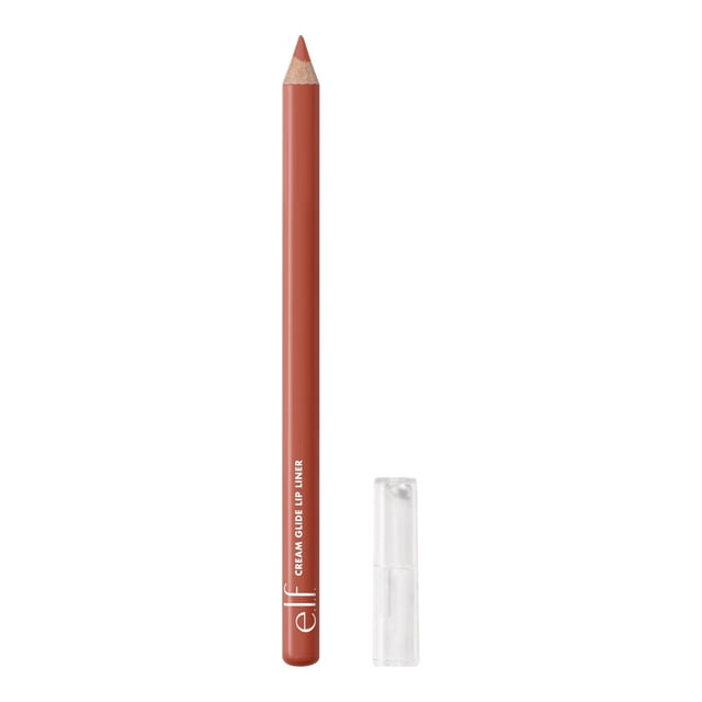 e.l.f. Cosmetics Crayon Contour des Lèvres Crème Glissante Couleur Terre Cuite Chaude avec Embout Aiguisé et Capuchon en Plastique Transparent, Conçu pour une application Lisse et Hautement Pigmentée et une Finition Semi-Mate Convenant au Modelage et au Remplissage Précis des Lèvres.