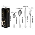 thumbnail image 3 of Suncoda Stainless Steel Cutlery, Stainless Steel Cutlery 24 Piece Set Knife Fork Spoon Hotel Gift Box Cutlery Set, 3 of 6