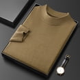 thumbnail image 5 of TIMIFIS Mens Mock Turtle Neck Sweater Long Sleeve Half Neck Pullover Thick Thermal Casual High Neck Undershirt Tops, 5 of 5