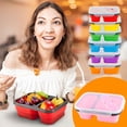 thumbnail image 1 of Vaidha Lunch Box With Spoon Folding Microwave Oven Portable Lunch Box Refrigerator Storage Box Fresh Keeping Box, 1 of 2