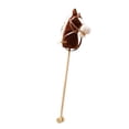 thumbnail image 1 of HILABEE Horse Riding Stick Pretend Play Wooden Pole for Children 3 Years+ Gift coffee with wheels, 1 of 9