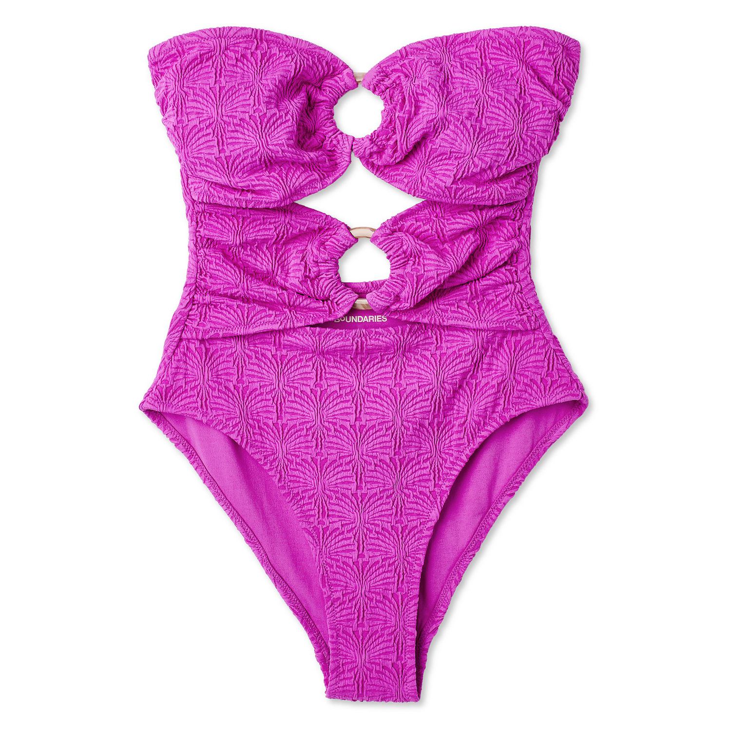 Maillot de bain 1 pièce avec anneaux en O No Boundaries pour femmes