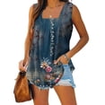 thumbnail image 5 of XZNGL T-Shirts pour Femmes Mode Femmes Imprimé Débardeurs Confortables Légers Camisole T-Shirt T-Shirt Imprimé Machine, 5 of 5