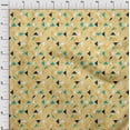 thumbnail image 3 of oneOone Cotton Cambric Light Orange Fabric Texture & Triangle Geometric Sewing Material Print Fabric By The Yard 42 Inch Wide, 3 of 4