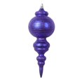 thumbnail image 1 of Vickerman 10" Matte Purple Finial Ornament 2 per bag., 1 of 1