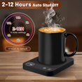 thumbnail image 3 of Mug Warmer, Electric Coffee Warmer with 3 Temp Settings, 2-12H Auto-Shutoff Coffee Mug Warmer for Home/Office Desk, Smart Cup Warmer for Milk Tea/Hot Drinks, Candle Warmer Plate, 3 of 7