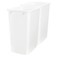 thumbnail image 1 of Rev-A-Shelf 35 Qt Polymer Replacement Trash Bin Containers, RV-35-11-2, White, 2 Pack, 1 of 10