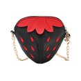 thumbnail image 1 of XZNGL Sac Chaîne Bandoulière pour Enfants Filles Mode Mignon Motif Fraise Dessin Animé Sac à l'Épaule et en Travers Porte-Monnaie pour Enfants, 1 of 9