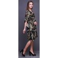 thumbnail image 3 of Bimba Feuilles Femmes Court Plage Caftan Tenue de Plage Bikini Couvre-Maillot Robe Midi-TG-3X, 3 of 5