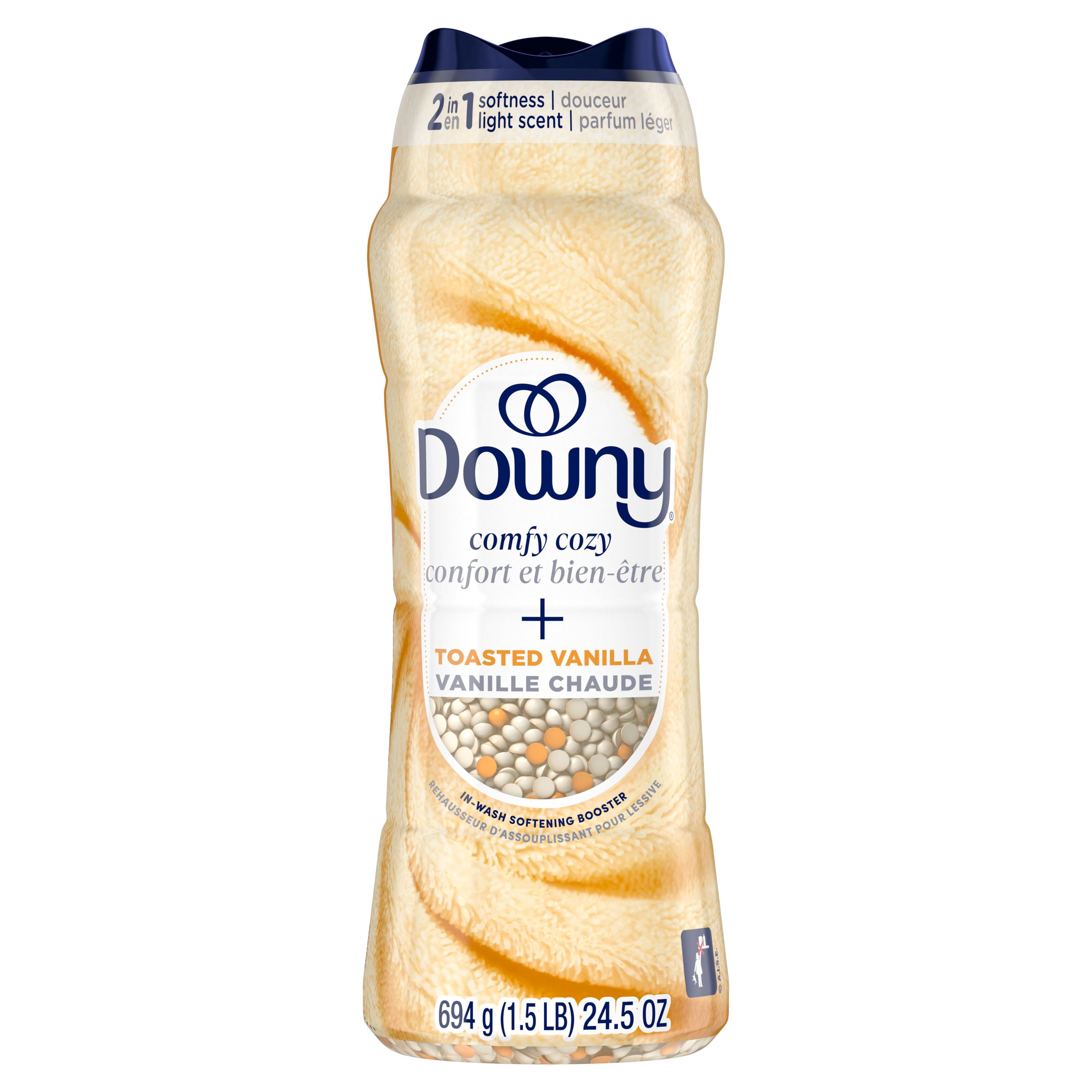 Downy Comfy Cozy In-Wash Laundry Scent Booster Beads, Toasted Vanilla Scent, Fabric Sottener Beads and Freshness