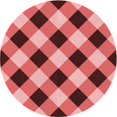 thumbnail image 1 of Ahgly Company Tapis d'Intérieur Ronds Transitionnels Rouges Lavables à la Machine, 4 Pieds Rond, 1 of 7