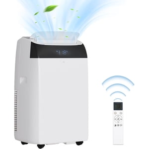 14000 BTU portatif Air Conditionneurs, Air Conditionneur Portable pour chambre jusqu'à 750 - Oui. 3-in-1 AC Unité avec LED Affichage de la fonction, déshumidificateur & Ventilateur, kit d'installation & Télécommande pour la maison