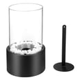 thumbnail image 4 of veasfak Petit Foyer de Table Noir Coupe-Vent à Alcool Mini Foyer Foyer Bio pour Patio Balcon Maison Jardin Intérieur, 4 of 5