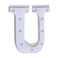 thumbnail image 3 of Fridja Alphabet LED Letter Lights Light Up White Plastic Letters Standing Hanging U, 3 of 3