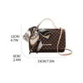 thumbnail image 3 of One Shoulder Crossbody Bag | Leather Messenger Purse for Women | Large Capacity Multi Compartment Handbag | Tote for Work, Travel, and Daily Use | Spacious Organizer with Double Zipper, 3 of 3