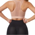 thumbnail image 3 of Pisexur Sports Bras Zip Front Closure Womens Bras Breathable Mesh Racerback Sports Bras for Women High Impact Womens Bralettes High Support Workout Running Bras S-4XL, 3 of 3