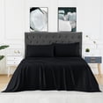 thumbnail image 1 of Bamboo Sheets Set of 4 - Rayon from Bamboo Cooling Bed Sheets, 16" Deep Pocket Fitted Sheet for Hot Sleepers, Full Size Soft Wrinkle-Resistant Bedding, 1 of 9