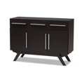 thumbnail image 1 of Baxton Studio Ashfield Wood Top Buffet in Dark Brown, 1 of 11