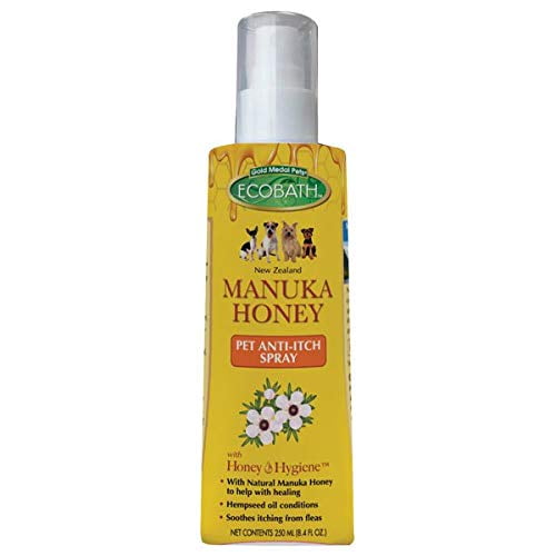 Natural Manuka Honey Soothing Pet Anti Itch Spray Organic Healthy Healing 8.4 oz