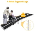 thumbnail image 3 of TROPOW Portable Wheelchair Ramp for Steps, 7FT Aluminum Wheelchair Ramp for Home with Non-Skid Surface and Reflective Strips, Weight Capacity Up to 600 Lbs, Stand Excluded, 3 of 9