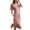 Purple, variant on Timegard Pajamas Dress for Women Lace Short Sleeve V Neck Long Nightgowns Casual Comfy Solid Color Sleepwear