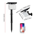 thumbnail image 3 of 2 Pcs Projecteurs Extérieurs 2200mAh Lampes Solaires de Sentier 64LED Lampes de Paysage de Jardin IP65 Étanches Lampes à Pic pour Allée Lampes de Sol pour Jardin Extérieur Cour Cour, 3 of 9