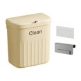 thumbnail image 3 of Hanging Waste Bin Kitchen Compost Bin with Sliding Lid Mountable Indoor Compost Yellow 12L, 3 of 9