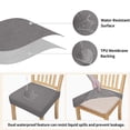 thumbnail image 2 of Popular Picks,Stretch Chair Covers, Elastic Sofa Protector, Universal Chair Slipcovers for Dining, Living Room Chairs, Waterproof, Machine-Washable Covers, | Nylon,Spandex, Beige-321 $BS$3, 2 of 9