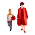 thumbnail image 1 of lionlar 2 Pieces 1/64 People Figures Set Train Railway S Scale Diorama Scenery Decor D, 1 of 9
