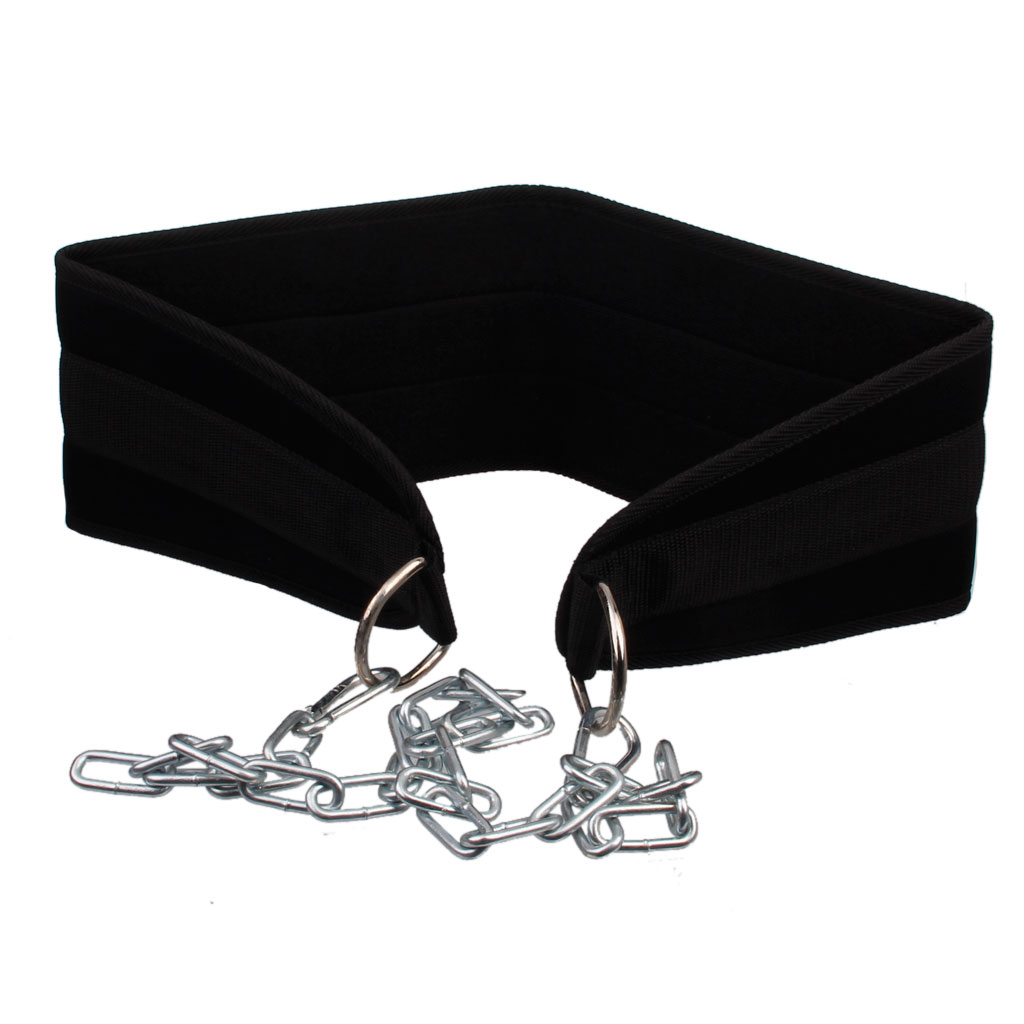 koolsoo Gym Training Back Pull Up Belt Body Building Weight Lifting Chain