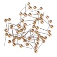 thumbnail image 3 of GUOOL 400 Piece Color Beads Head Push Pins Office Drawing Pins Gold, 3 of 9
