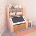 thumbnail image 4 of Step2 Harmony Toy Storage Box with Chalkboard Lid, Kids Toy Organizer and Activity Storage for Toddlers and Kids, Ages 2+, Rose Pink, 4 of 8