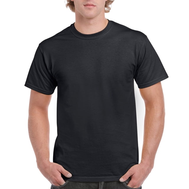 Gildan T-Shirt Ultra Coton pour Hommes, 4TG, Noir