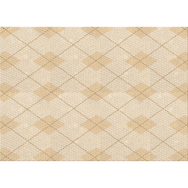 Ahgly Company Machine Washable Indoor Rectangle Transitional Vanilla Gold Area Rugs, 2' x 3'