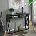 thumbnail image 3 of Convenience Concepts Tucson Deluxe Two-Tier Console Table in Gray Wood Finish, 3 of 5