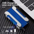 thumbnail image 2 of YOZWOO Electric Lighter Creative Double arc Windproof Lighter with Projection, arc Lighter Plasma Lighter Rechargeable USB Lighter with LED Battery Indicator (Blue), 2 of 7