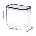 thumbnail image 3 of EGNMCR Storage Bins, Storage Containers Clear Airtight Food Storage Container With Lids Plastic Dry Food Canisters For Kitchen Pantry Organization And Storage Dishwasher Safe Storage Container, 3 of 6