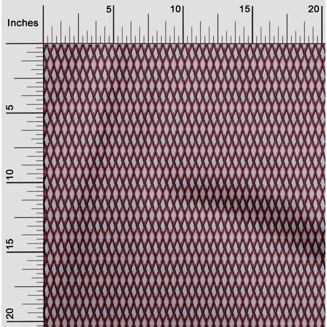 oneOone Viscose Jersey Fabric Geometric Ikat Print Sewing Fabric BTY 60 Inch Wide