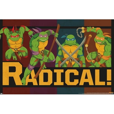 Teenage Mutant Ninja Turtles - Radical Wall Poster, 22.375" x 34"