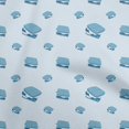 thumbnail image 1 of oneOone Velvet Turquoise Blue Fabric Food Sewing Material Print Fabric By The Yard 58 Inch Wide, 1 of 3