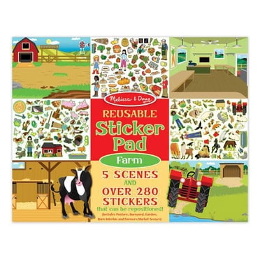 Melissa & Doug - 30501 | Reusable Sticker Pad: Farm