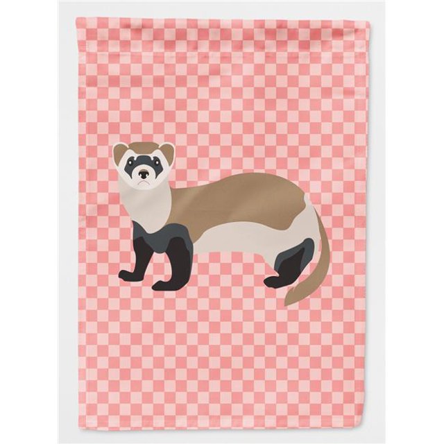 Carolines Treasures BB7878CHF Drapeau Maison Furet Rose Check Canvas