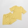 thumbnail image 1 of Pyjamas d'Été Doux pour Bébés Tout-Petits Filles Garçons Ensemble 2 Pcs, 1 of 3